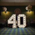 Load image into Gallery viewer, 40th Birthday Light Up Letters - Ray of Light Letters & Events