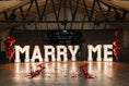 Load image into Gallery viewer, Marry Me Proposal Light Up Letters - Ray of Light Letters & Events