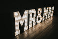 Load image into Gallery viewer, 4ft Light Up MR & MRS Letters