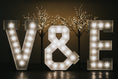 Load image into Gallery viewer, Initials Light Up Letters with Heart or Ampersand