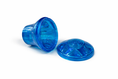 Load image into Gallery viewer, Blue E14 cabochon cap and base pair – coloured replacement fairground light component for rides and marquee letters