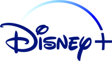 Disney+ logo with blue text and a white background