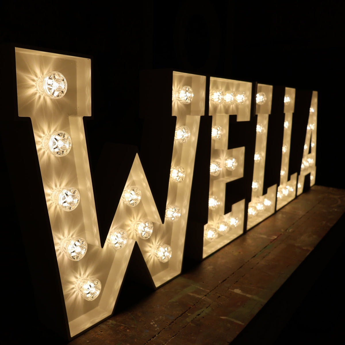 Light Up Lettering Hollywood Collection - Large Light Up Letters to buy or hire