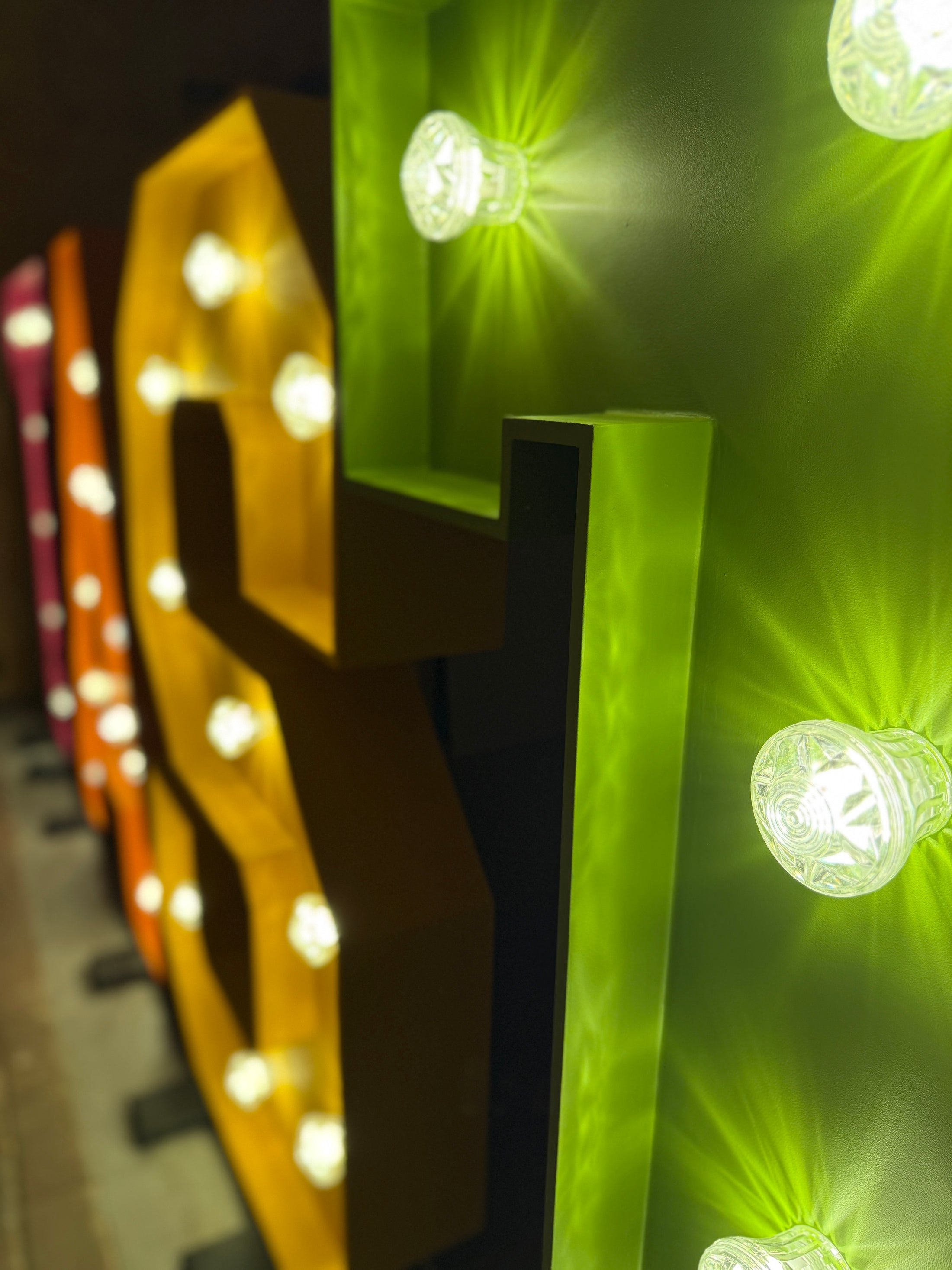 Vibrant Light Up Letters