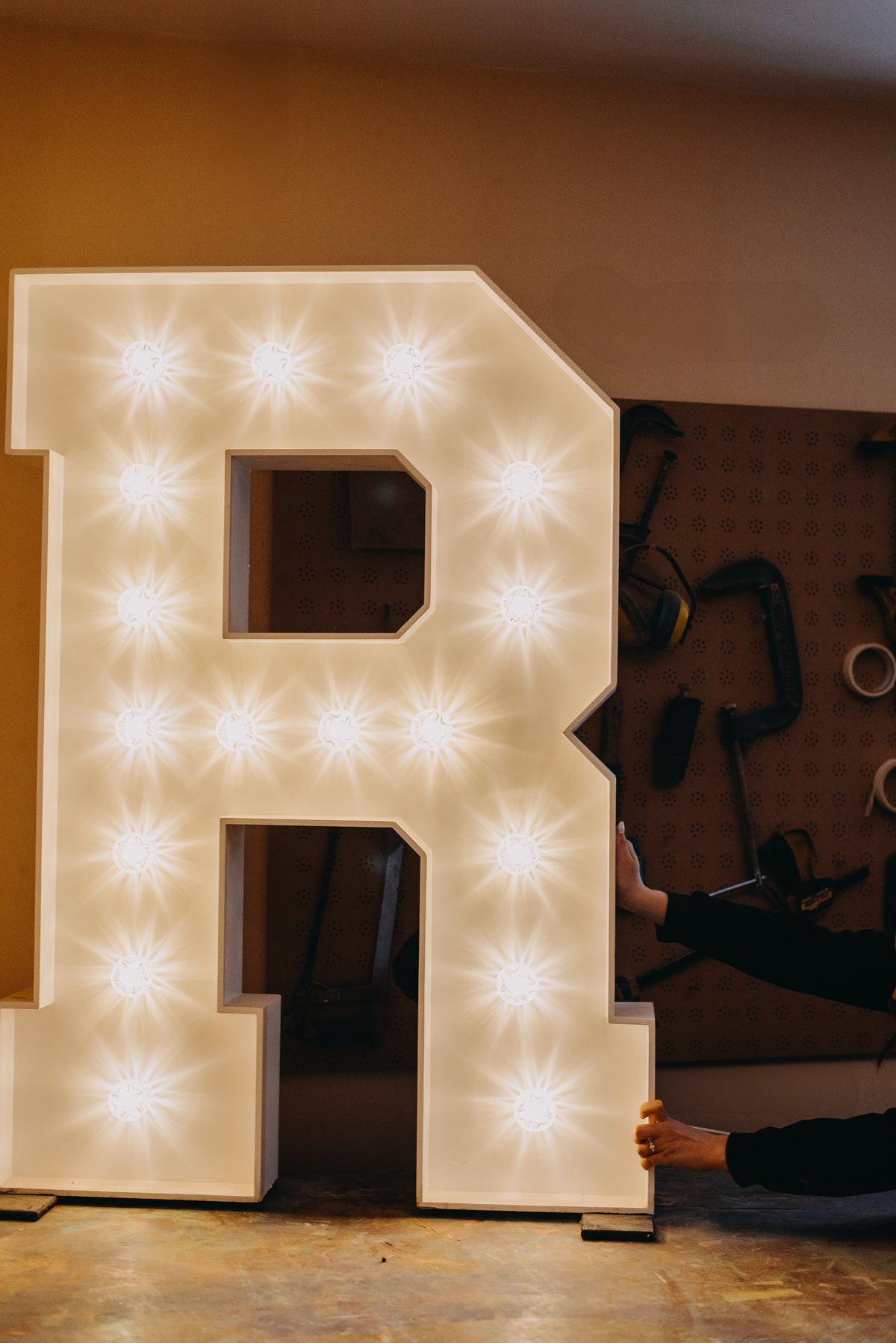 5ft light up letters for weddings, parties, and corporate events – handcrafted by Ray of Light Letters and Events UK