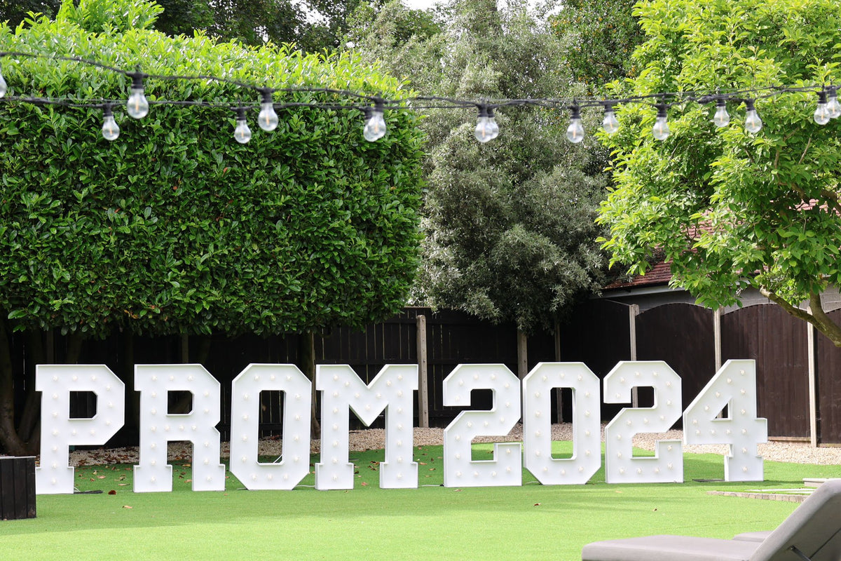Prom Sign Lettering Prom Light Up Letters for Hire | 4ft PROM Marquee Letters