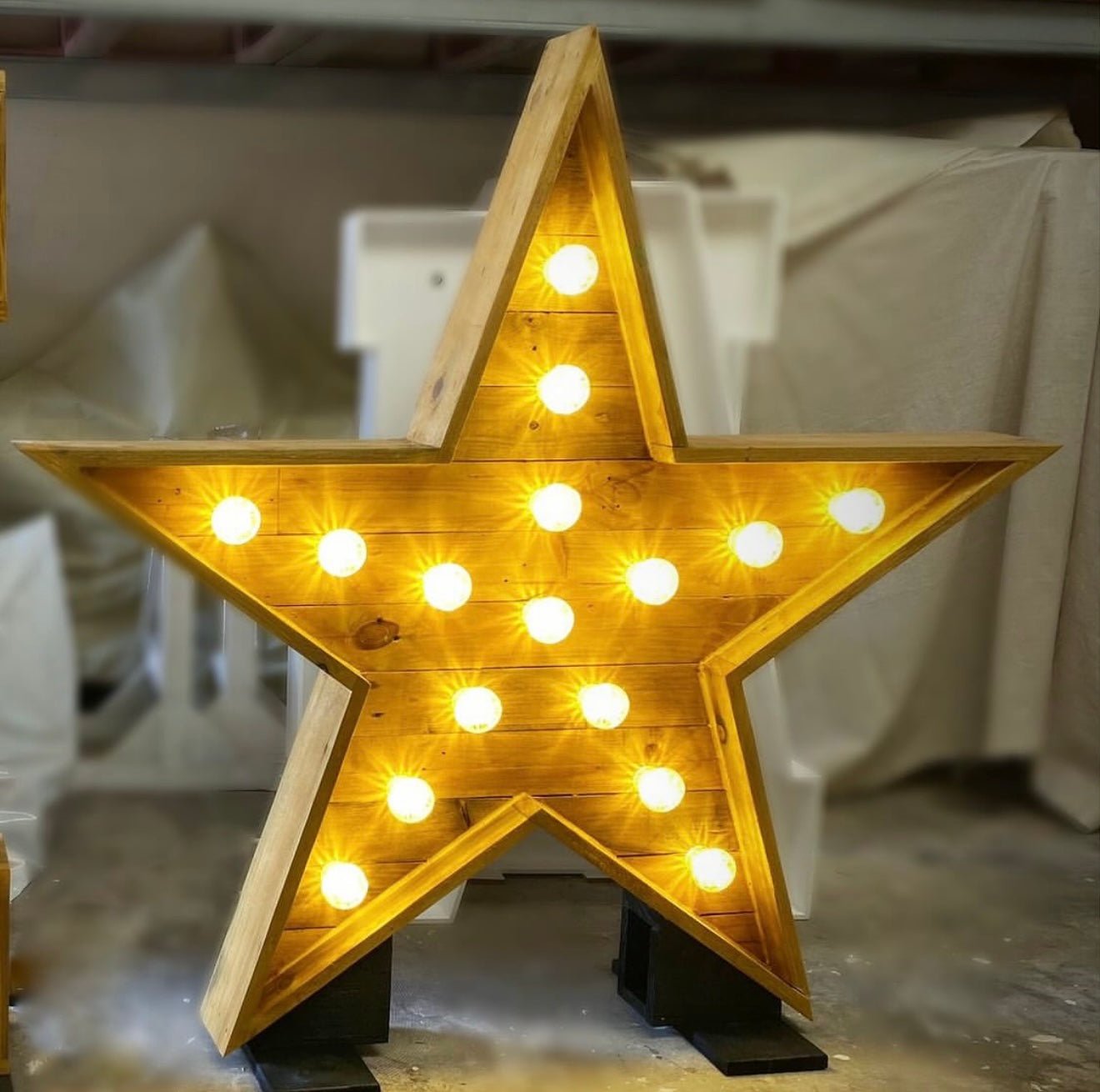 Rustic Light Up Letters - Ray of Light Letters & Events