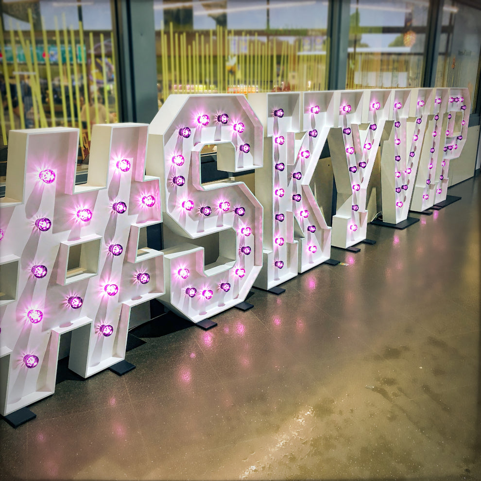 Light Up Letters for your Product Launch | Ray of Light Letters