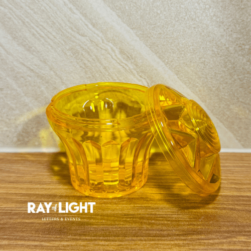 Yellow Light Cap & Base - Ray of Light Letters & Events