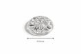 Load image into Gallery viewer, Clear plastic light cap component with measurement label on a white background
