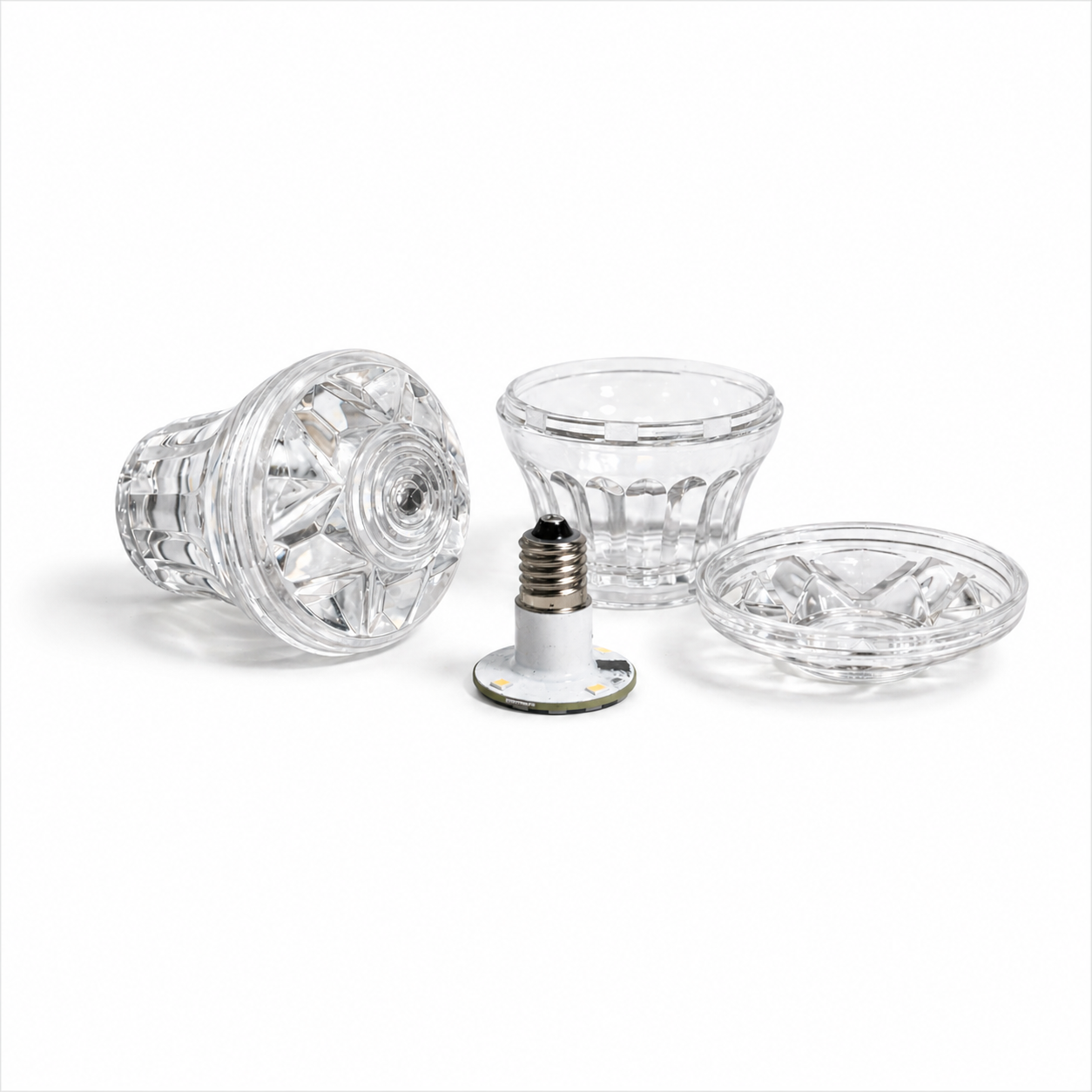 E14 Cabochon Full Light Set – Bulb, Cap & Base (65V–240V)