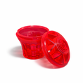 Load image into Gallery viewer, Neon pink E14 cabochon cap and base pair – coloured replacement fairground light component for rides and marquee letters
