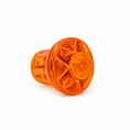 Load image into Gallery viewer, E14 orange cabochon cap and base set – matched orange pair, 60mm fairground light housing for light-up letters and event displays, UK
