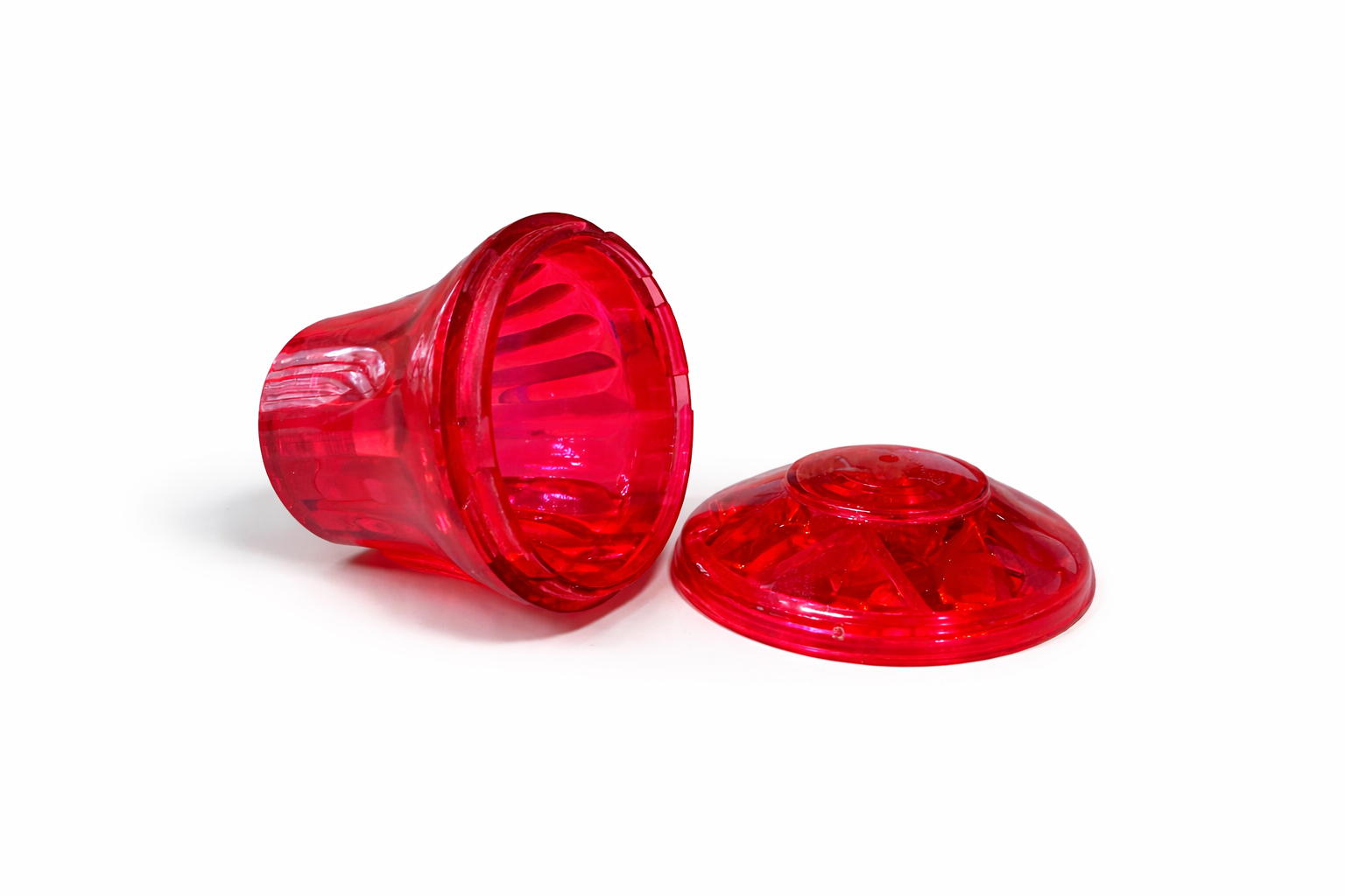 Pink E14 cabochon cap and base – matched colour pair, replacement fairground light component for rides and marquee letters