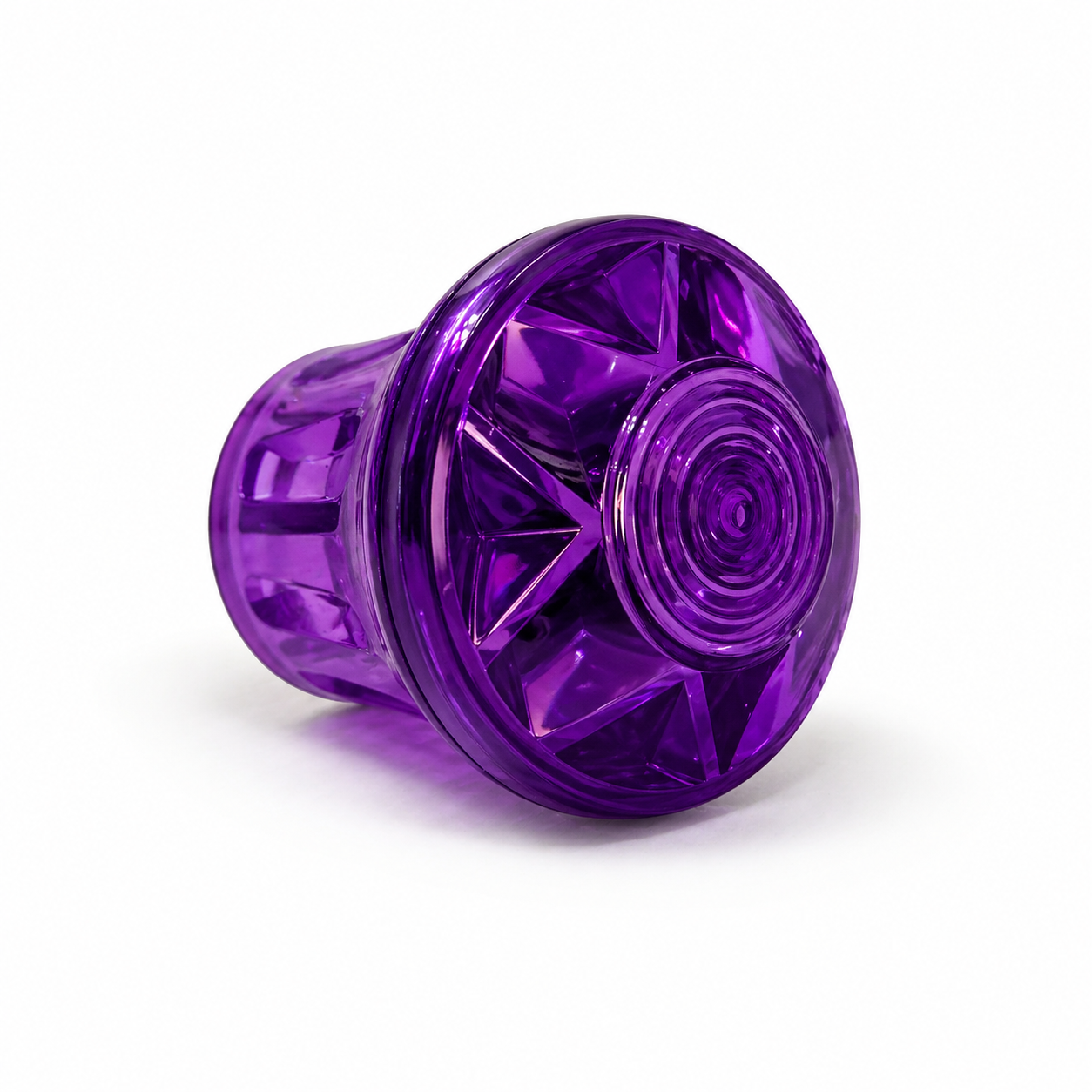 E14 purple cabochon cap and base set – matched purple pair, 60mm fairground light housing for light-up letters and event displays, UK