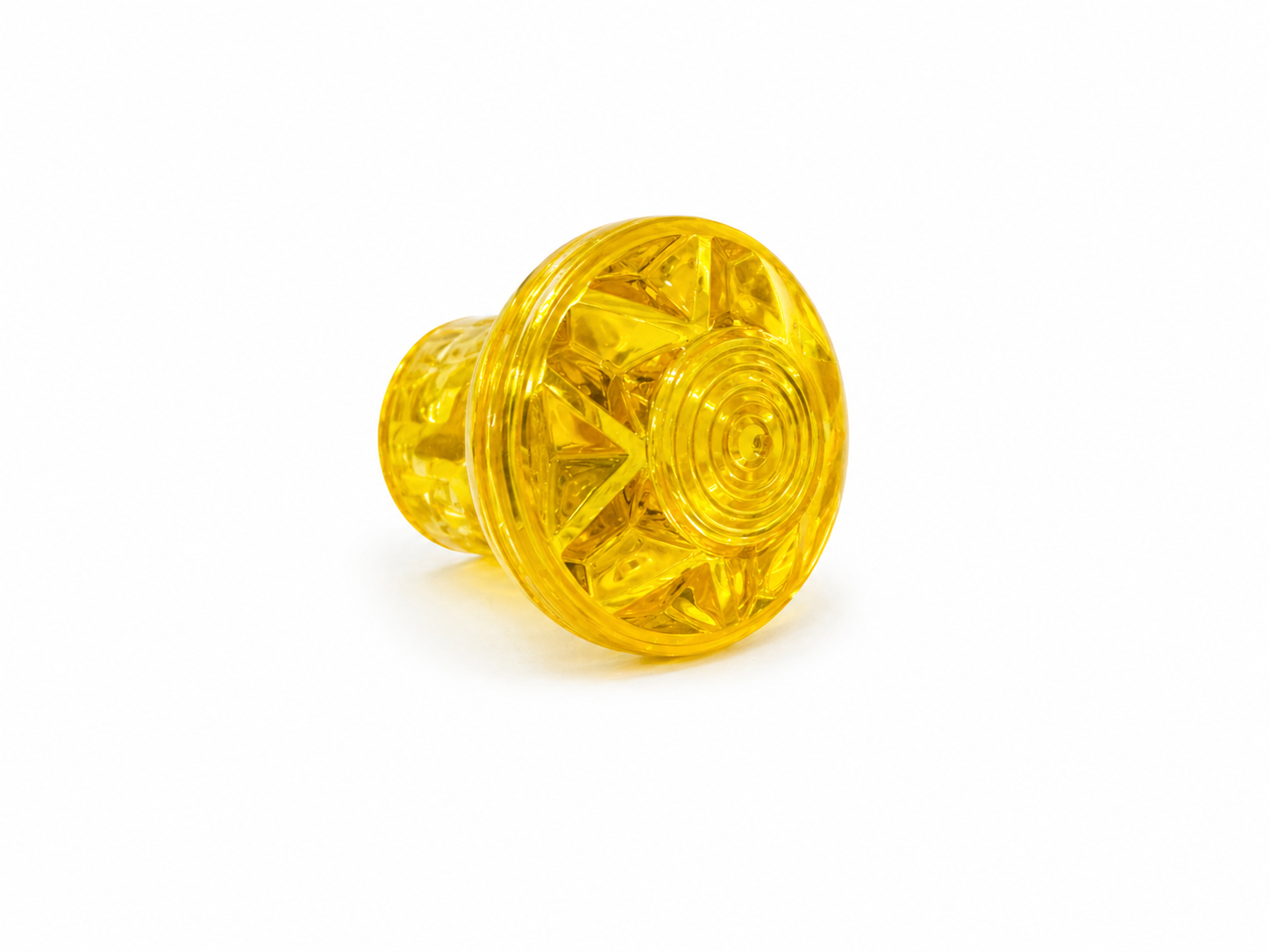 E14 yellow cabochon cap and base set – matched yellow pair, 60mm fairground light housing for light-up letters and event displays, UK